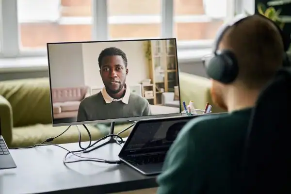 image of online mediation Oldham in progress.